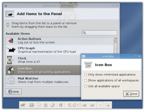 Panel Icon Box Plugin